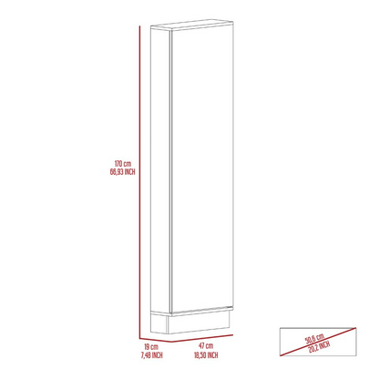 Shoe Rack Standing Mirror