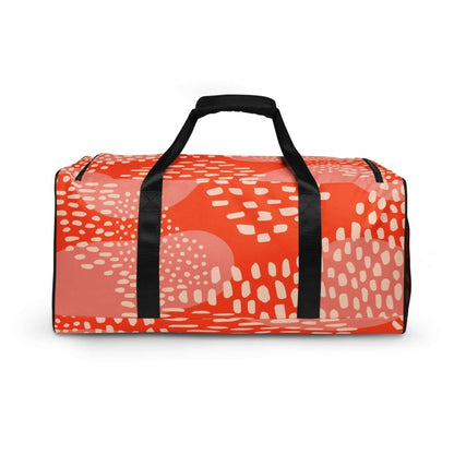 Blood Orange Abstract Print Large Travel Duffle Bag - Lorri Melas