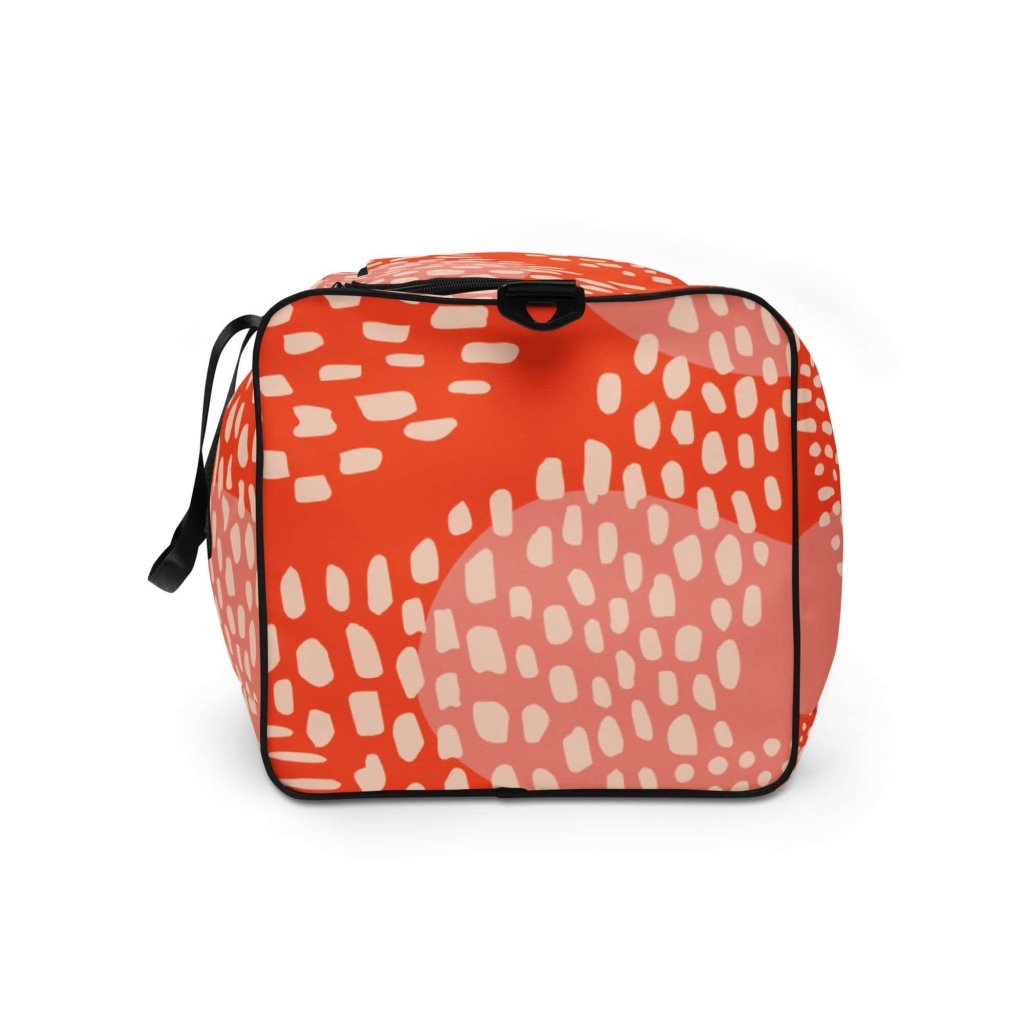 Blood Orange Abstract Print Large Travel Duffle Bag - Lorri Melas