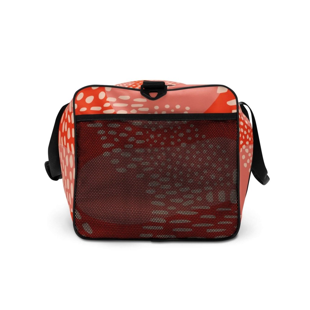 Blood Orange Abstract Print Large Travel Duffle Bag - Lorri Melas