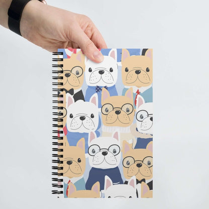 Dogs with Glasses Spiral Dotted Notebook Lorri Melas