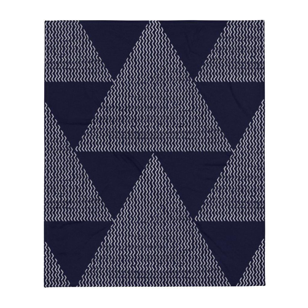 Father's Day Special - Dark Blue Tribal Pattern Throw Blanket - Soft, Cozy, and Stylish Lorri Melas