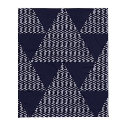 Father's Day Special - Dark Blue Tribal Pattern Throw Blanket - Soft, Cozy, and Stylish Lorri Melas