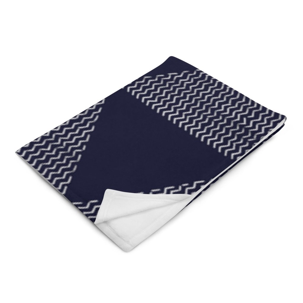 Father's Day Special - Dark Blue Tribal Pattern Throw Blanket - Soft, Cozy, and Stylish Lorri Melas