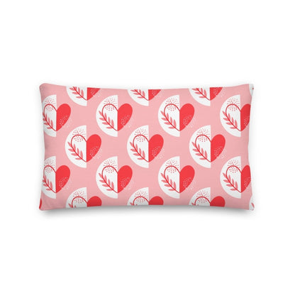 Heart Pattern Throw Pillow with Insert Included Couch Cushion Lorri Melas