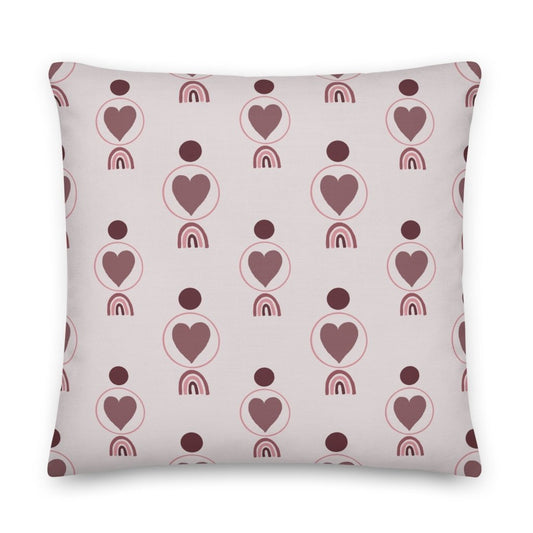 Heart Pattern Throw Pillow with Insert Included Couch Cushion Lorri Melas