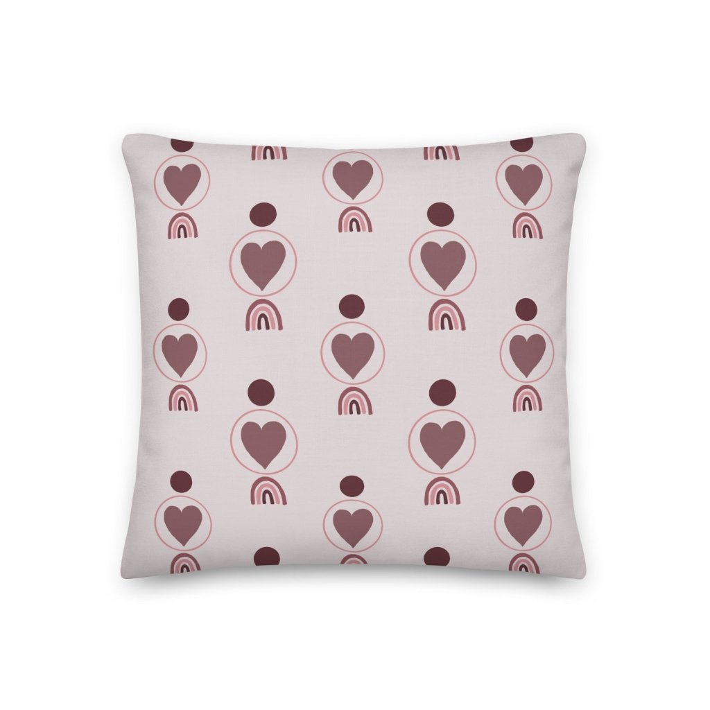 Heart Pattern Throw Pillow with Insert Included Couch Cushion Lorri Melas