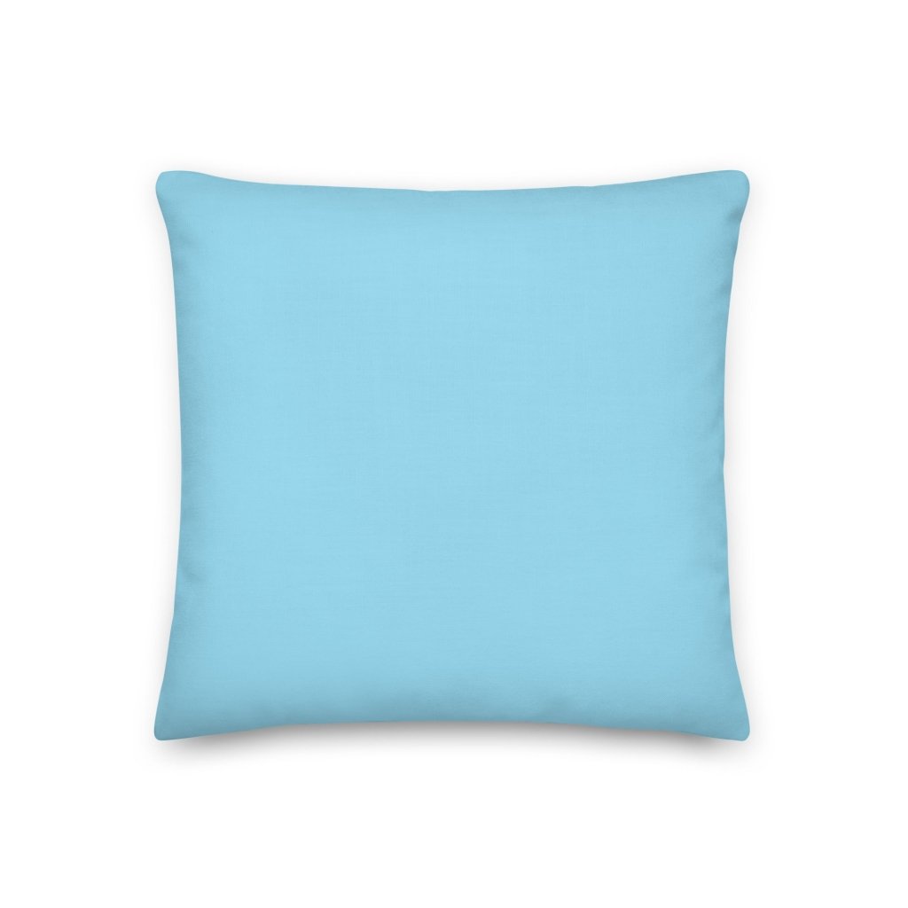 Lily Flower Floral Design White Blue Throw Pillow with Insert Included Couch Cushion - Lorri Melas