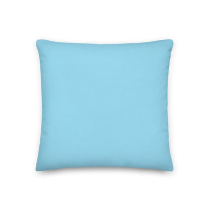 Lily Flower Floral Design White Blue Throw Pillow with Insert Included Couch Cushion - Lorri Melas