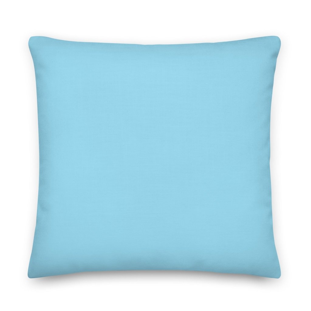 Lily Flower Floral Design White Blue Throw Pillow with Insert Included Couch Cushion - Lorri Melas