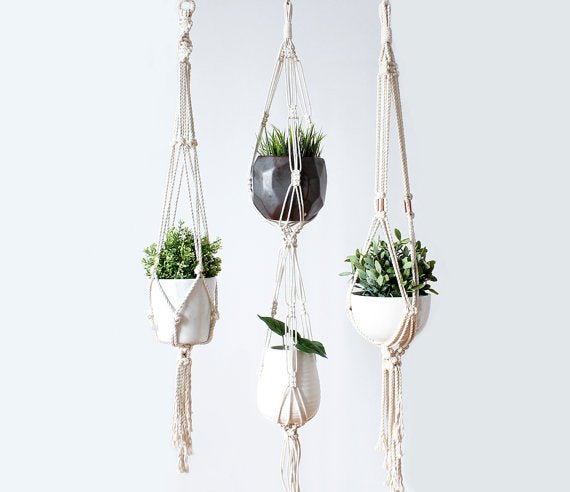 Plant Hanger - Macrame Plant Holder - for Indoor Plants and Greenery - Lorri Melas