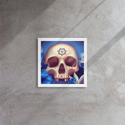 Skull Framed Canvas - Lorri Melas