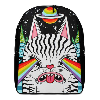 Trippy Kitty Minimalist Backpack - Lorri Melas