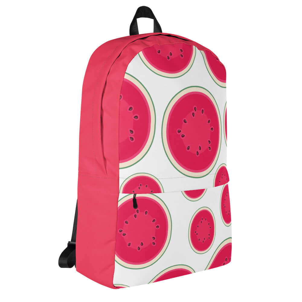 Watermelon Backpack 100% Polyester Water Resistant Laptop Pocket - Lorri Melas