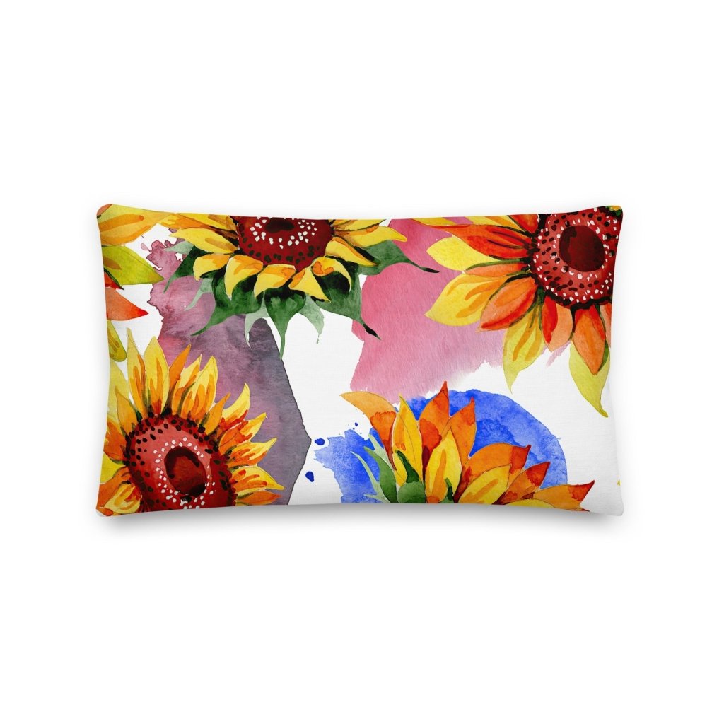 You're My Sunflower Design Throw Pillow with Insert Included Couch Cushion - Lorri Melas