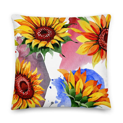 You're My Sunflower Design Throw Pillow with Insert Included Couch Cushion - Lorri Melas