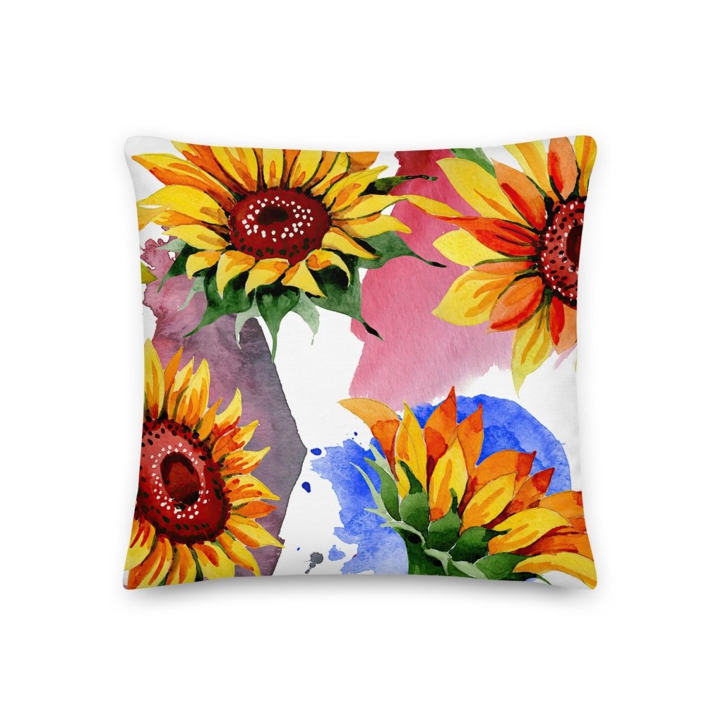 You're My Sunflower Design Throw Pillow with Insert Included Couch Cushion - Lorri Melas